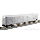 KATO 106-5509 Aluminum Enclosed Auto Carrier 4-Pack - Ready to Run -- Canadian National #712846, 712849, 712853, 712952 (silver, black)